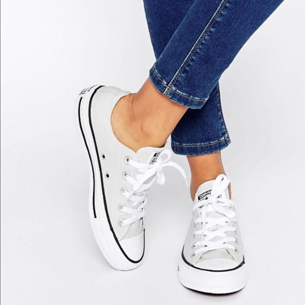 Light Grey Low Top Converse